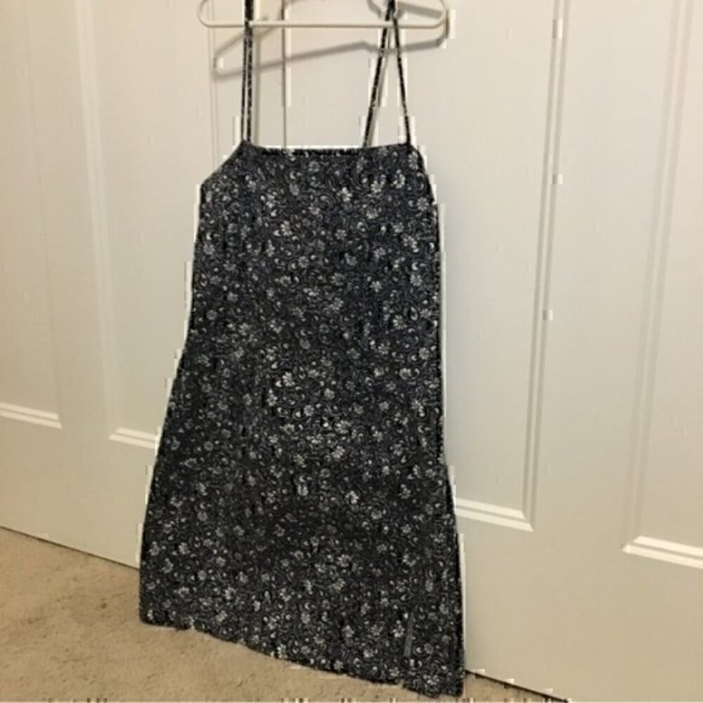 Vintage Rampage juniors size 9 navy and white fitted dress